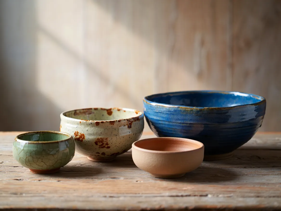Artisan ceramic bowl set